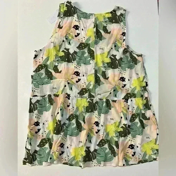 NWT Women’s Loft Sleeveless Blouse, Size S, Multi Color - Picture 2 of 2